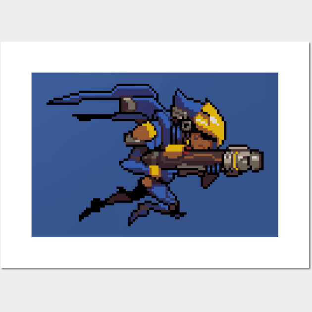 Overwatch - 16-Bit Pharah Wall Art by wyckedguitarist